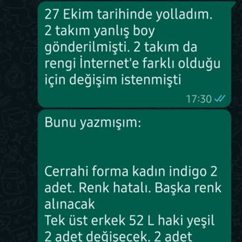 Labor Tekstil Hatalı Gönderi Umursamazlığı