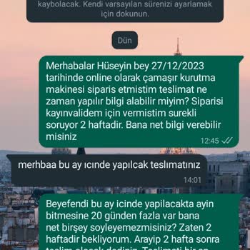 Soylu AVM Teslimatın Zamanında Yapılmaması
