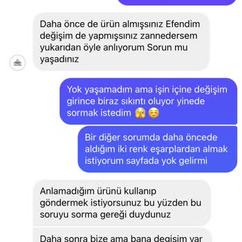 Ahlem Eşarp Butik Değişimde Problem Çıkartıyorlar