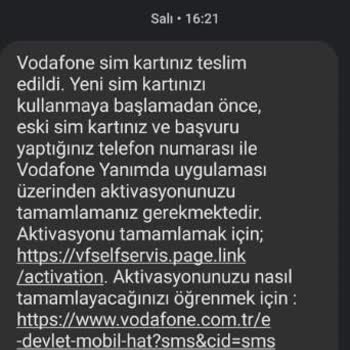 Vodafone Online Yeni Hat Başvurusu