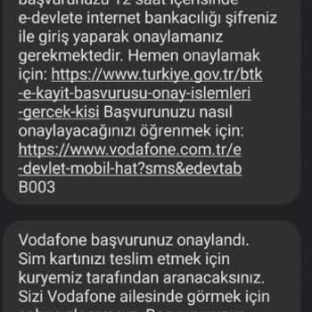 Vodafone Online Yeni Hat Başvurusu