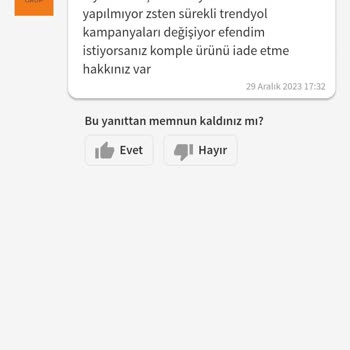 Trendyol Verilen Sözün İnkar Edilmesi