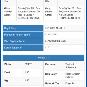 Sürat Kargo Kargomu İade Etmiyor