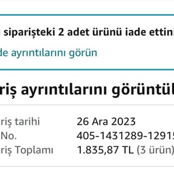 Amazon.com İade Yapmıyor