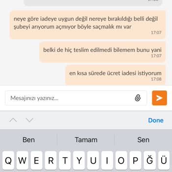 Trendyol Yemek Trendyol GO Hatası Sipariş Süreci