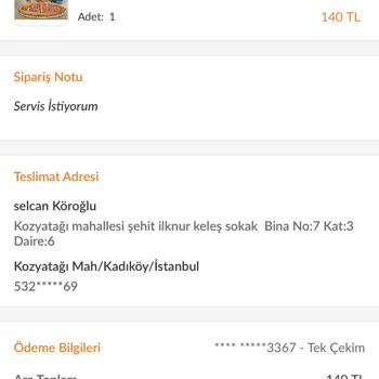 Trendyol Yemek Trendyol GO Hatası Sipariş Süreci