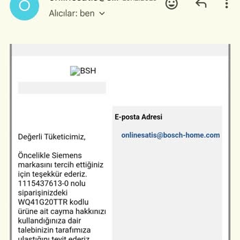 Siemens Online Satış Mağduriyeti