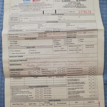 Hoover Çamaşır Makinesi Arızası Ve Servis İlgisizliği Şikayeti