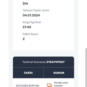 Sürat Kargo Ürünümün Barkod Bilgisi Kaybolmuş Ürünüm Elime Ulaşmadı