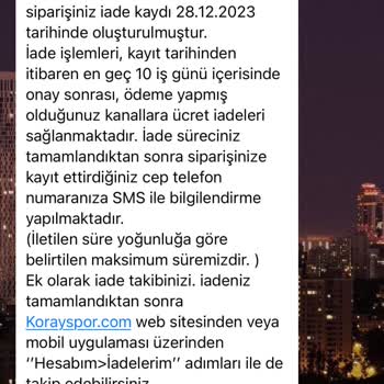 Koray Spor 28 Aralıktan Beri İademi Yapmadı