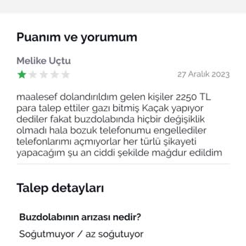 Armut Buzdolabı Tamiri Hüsranı