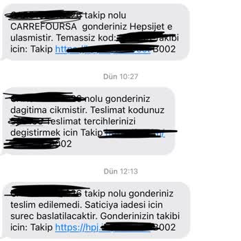 Carrefour SA Parasını Verip Sipariş Ettiğim Ürünü Teslim Etmiyor.