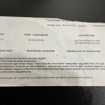 Greyder Waterproof Ayakkabı Su Çeker Mi?