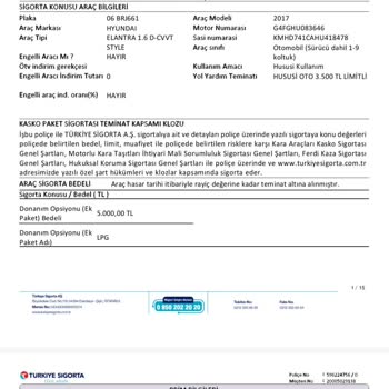 Türkiye Finans Kasko Poliçe İptali