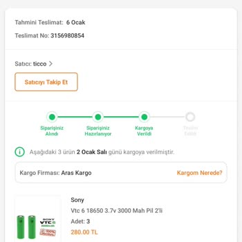 Trendyol Siparişte Eksik Ürün Gönderildi