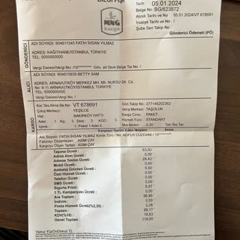 Taşoluk Şube MNG Kargo'yu Getirmediği Halde Getirdik Yoktunuz Yalanı