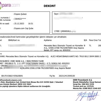 Mercedes Benz Ve Koluman Aş. Kaporamızı İade Etmiyor.