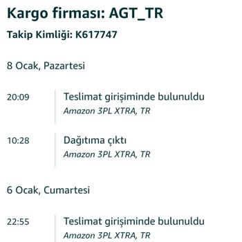 AGT Kurye (aynigunteslim.com) Prime Ürünüm 4 Gün Geç Teslim Edildi