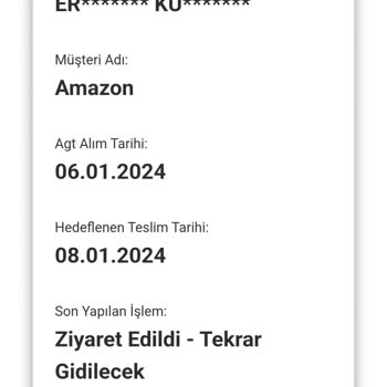 AGT Kurye (aynigunteslim.com) Prime Ürünüm 4 Gün Geç Teslim Edildi