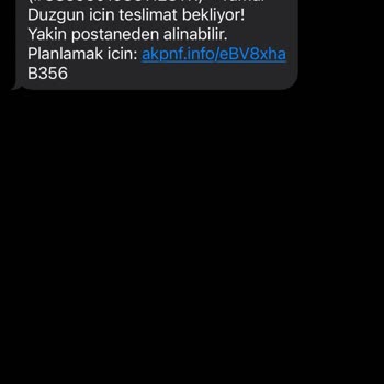 0850 938 30 07 PTT Bekleyen Kargo Mesajı!