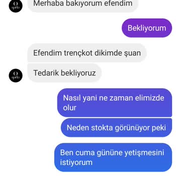 Qaria Moda Siparişim Teslim Edilmedi