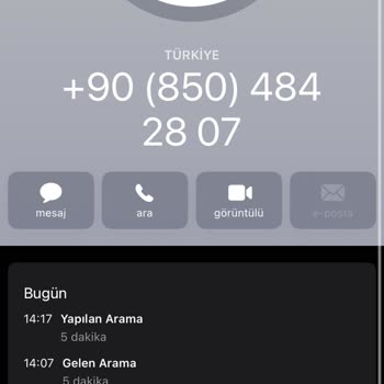 Türk Telekom 08504842807 Numaralı Arama