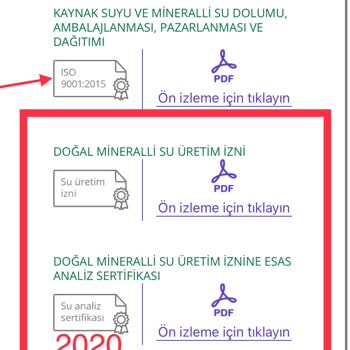 Kuzeyden Su Güncellenmemiş Su Analiz Ve Kalite Raporlarına İlişkin Şikayet