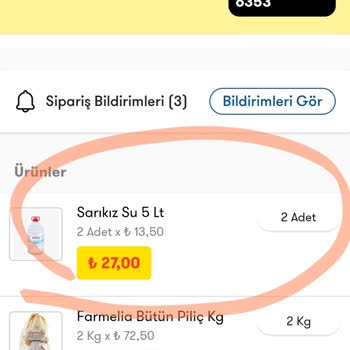 Cepte Şok Eksik Ürün Teslimatı