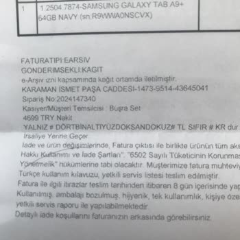 Teknosa Kargo Teslimatı Gecikmesi Ve Müşteri Mağduriyeti