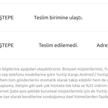 Yurtiçi Kargo Adrese Teslimat Yapmama