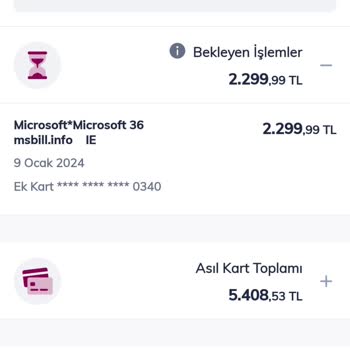 Microsoft Kredi Kart Hesabımdan İzinsiz Para Çekmiş