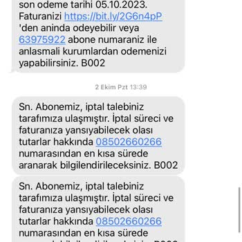 D-Smart Net Abonelik İptali Sonrası Devam Eden Fatura Sorunu