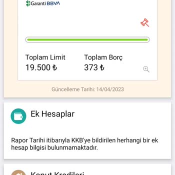 Garanti BBVA Banka Kayıtlarında Hatalı Borç Bilgisi Sorunu