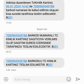 PTT Kargo PTT Kimlik Kartı