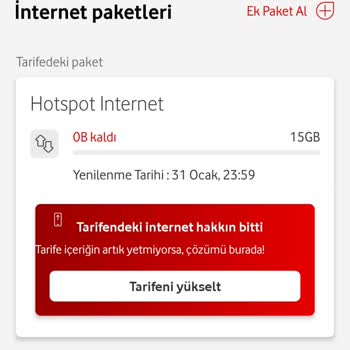 Vodafone Sınırsız Adı Altında 15 GB Sınır