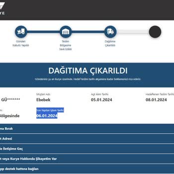 AGT Kurye'de Geciken Teslimat Sorunu