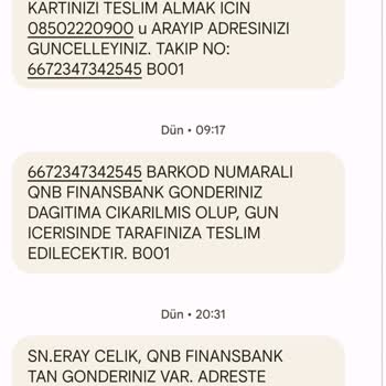 PTT Kargo Kart Teslimatında Yaşanan Sürekli Aksaklık