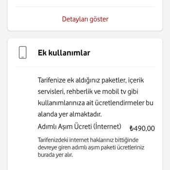 Vodafone Cep Telefon Faturasının Fazla Fiyatlandırması