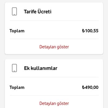 Vodafone Cep Telefon Faturasının Fazla Fiyatlandırması