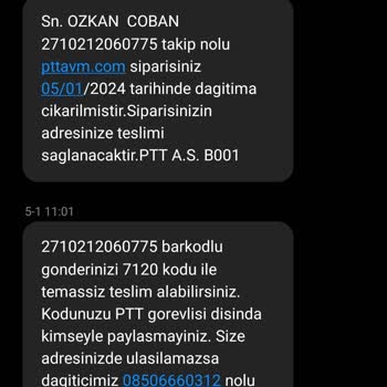 PTT Kargo Hizmeti Arama Yapıyor Cevap Verilmiyor