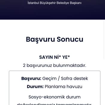 İBB - İstanbul Büyükşehir Belediyesi Sosyal Destek Beklentisi Hüsranla Sonuçlandı