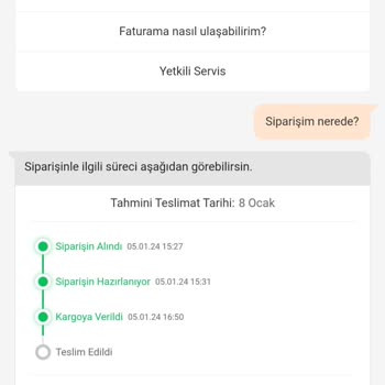 Yurtiçi Kargo Siparişim Hala Gelmedi