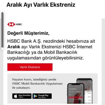 HSBC Hesap Güncelleme Ve Ekstre Bilgilendirme Çıkmazı