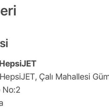 hepsiJET Kargomun Geldiği Şube Ortada Yok!