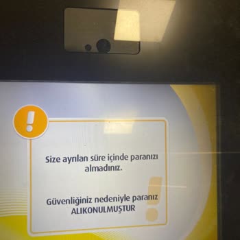 Ziraat Bankası Bankamatik Sorunu -