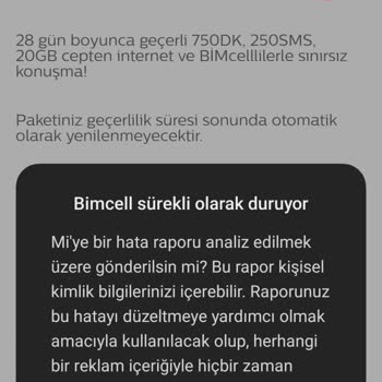 Bimcell Uygulama Hatası Yüzünden Giden Bakiye