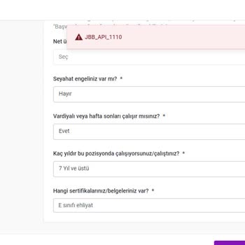 Kariyer.net İş Başvurusu Yapamıyorum