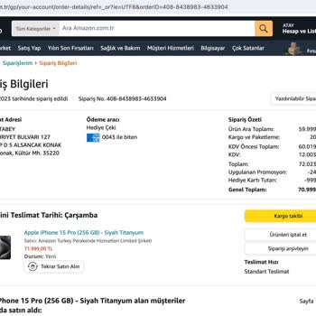 Amazon Stokta Olmayan Ürün Satıyor
