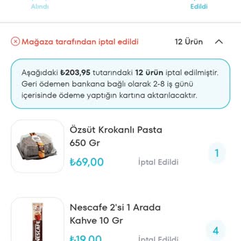 A101 Kapıda Uygulaması Sipariş İptali Ve Müşteri Hizmetleri Erişim Sorunu