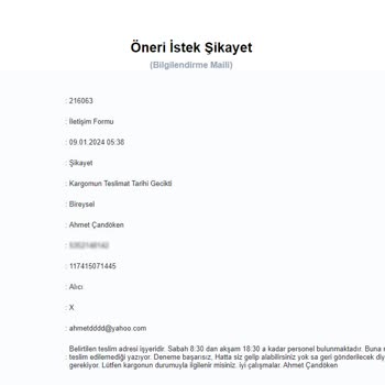 MNG Kargo _ Teslim Edilemedi